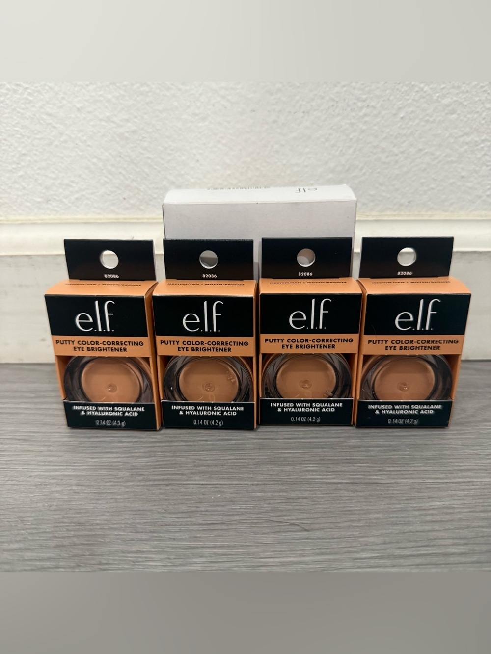 Elf Putty Color Correcting Eye Brightener in Medium/Tan Bundle of 4
